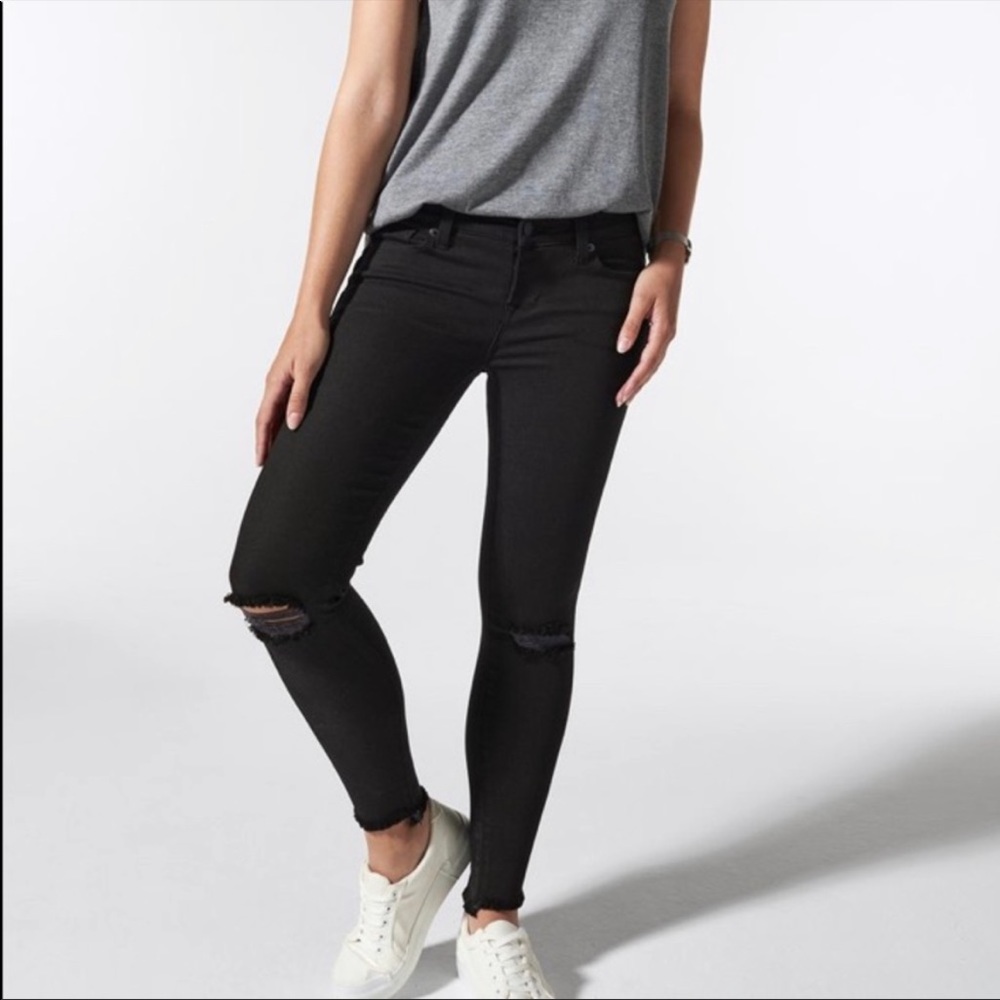 Blanqi black postpartum jeans size 4/27